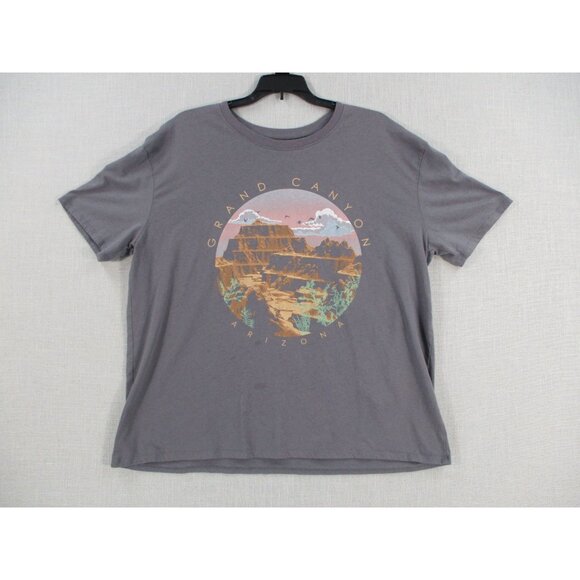 Time And Tru Grand Canyon Arizona Graphic T-Shirt XL Gray Cotton Blend - Picture 1 of 8